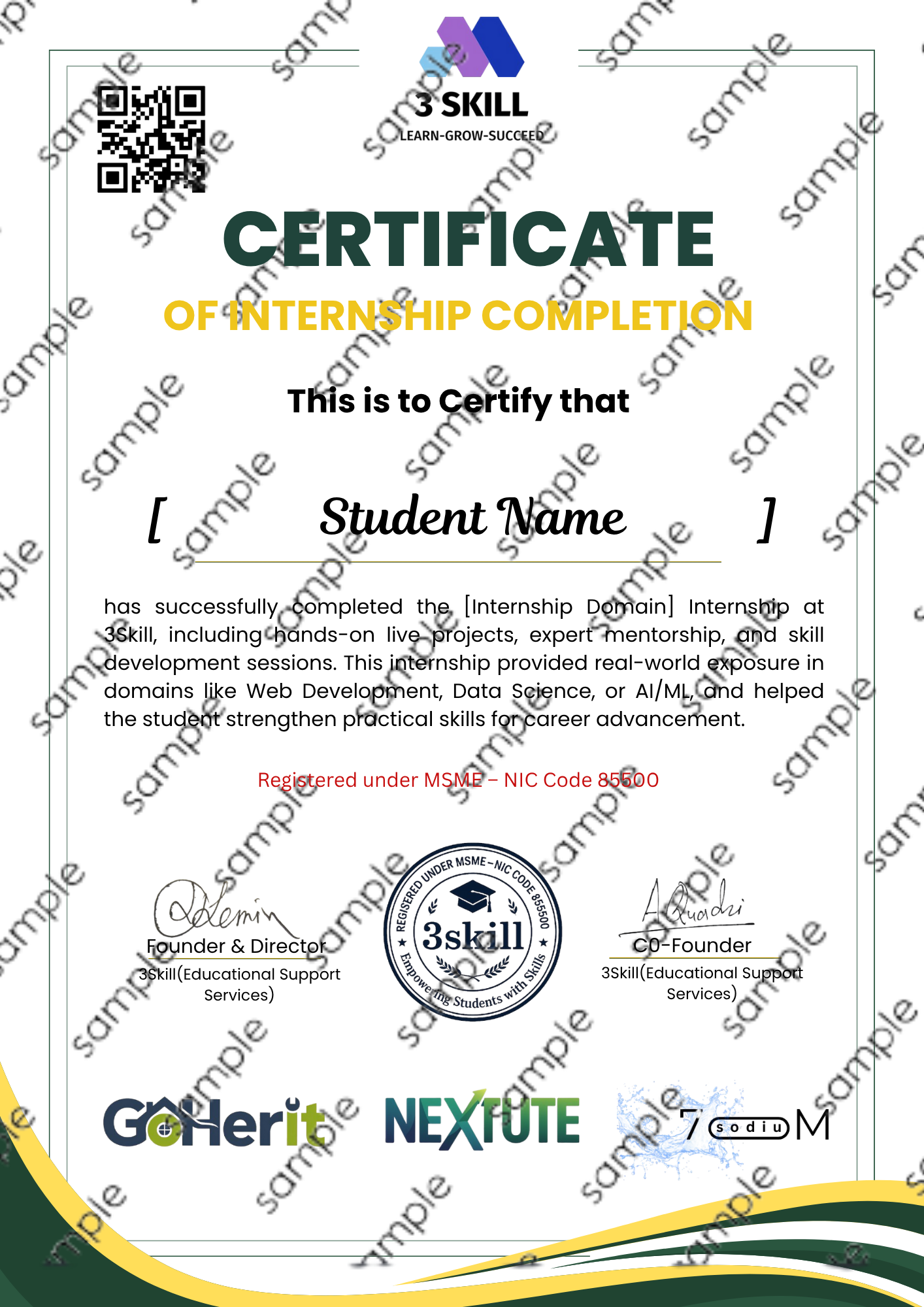 3Skill Certificate